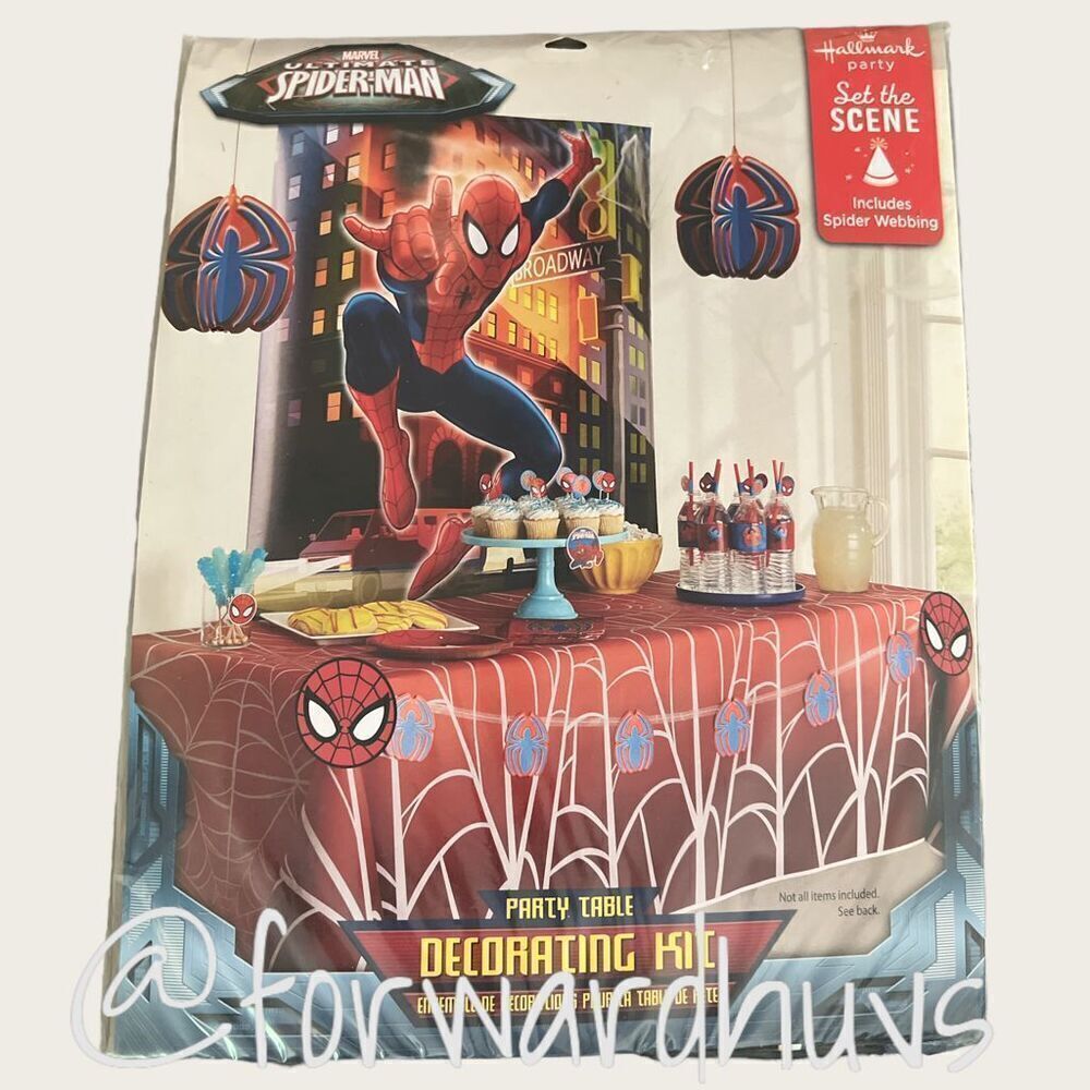 Marvel Spider-Man Hallmark Party - Party Table Decorating Kit NWT